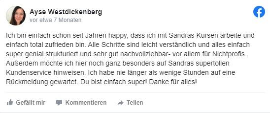 Sandra Messer Kundenbewertung 01